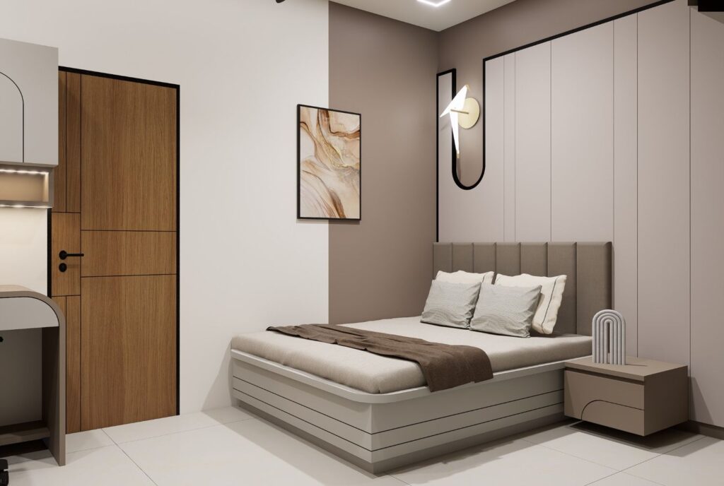 Elegant and practical interiors in Parshwa Annexe