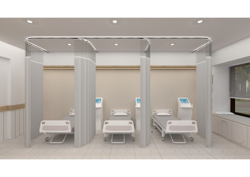Waiting lounge of AWS 3 clinic with premium and welcoming design