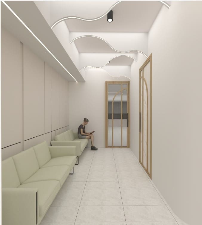 Modern interior design in AWS 3 physiotherapy clinic