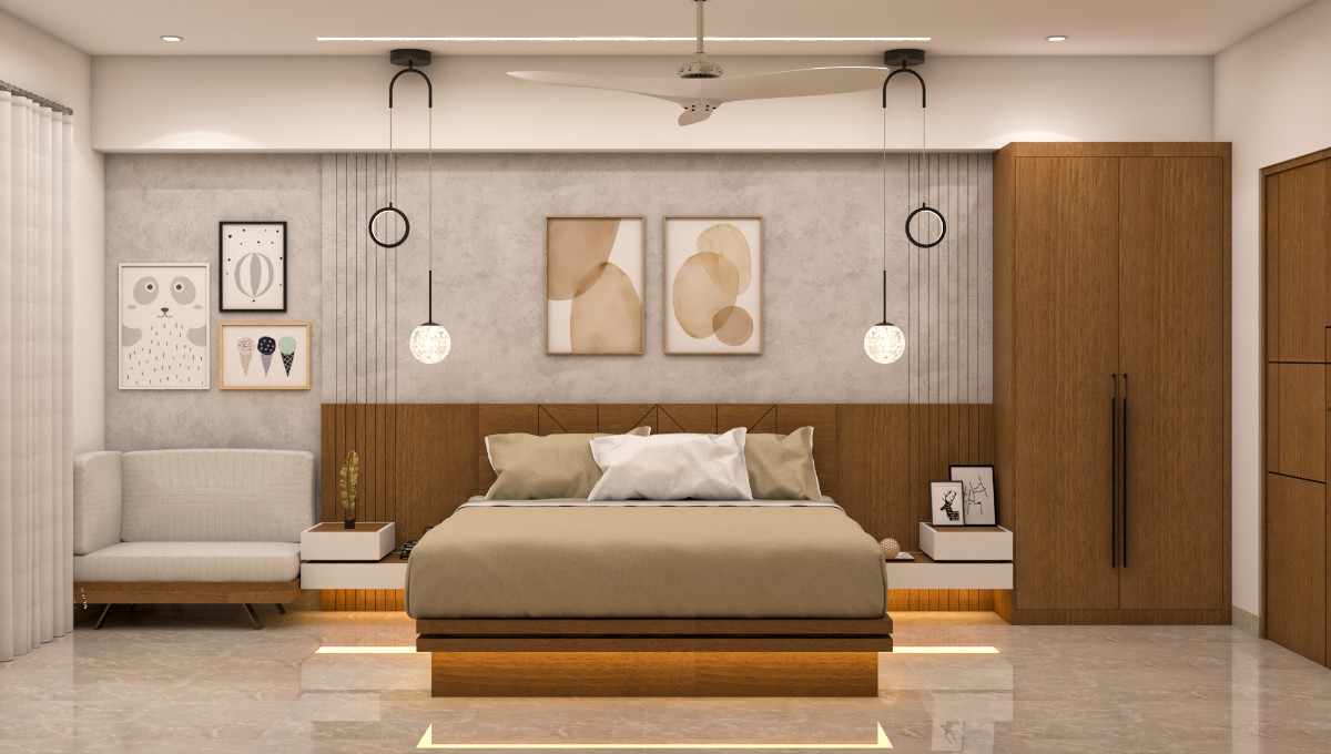 4BHK interiors in traditional Indian style with modern elements