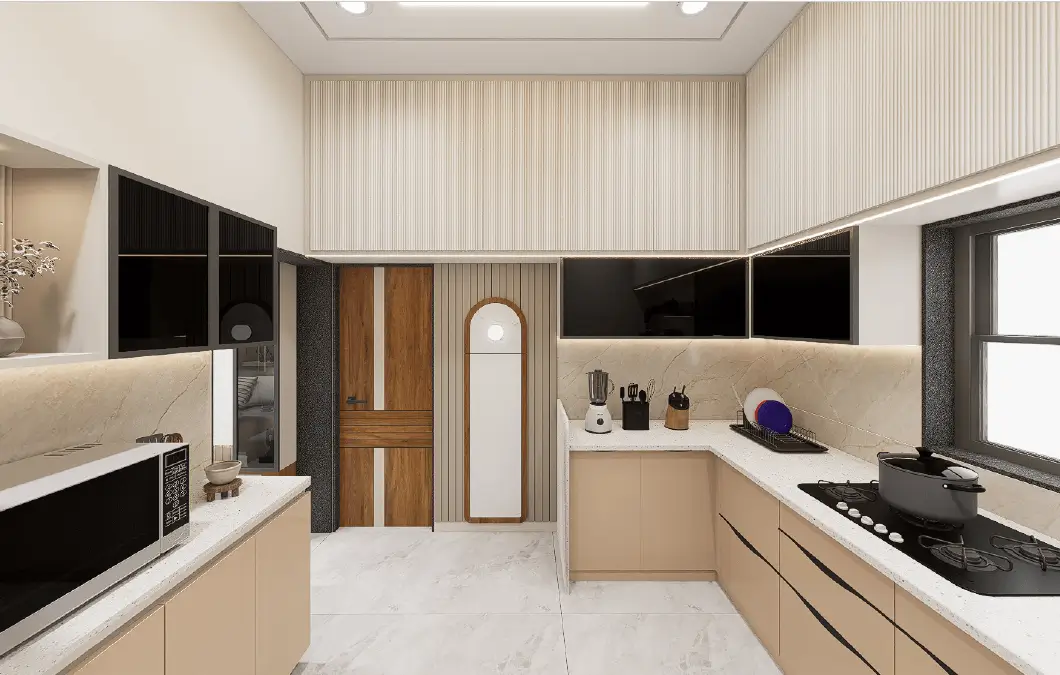 Living area from 2BHK renovation in Maninagar