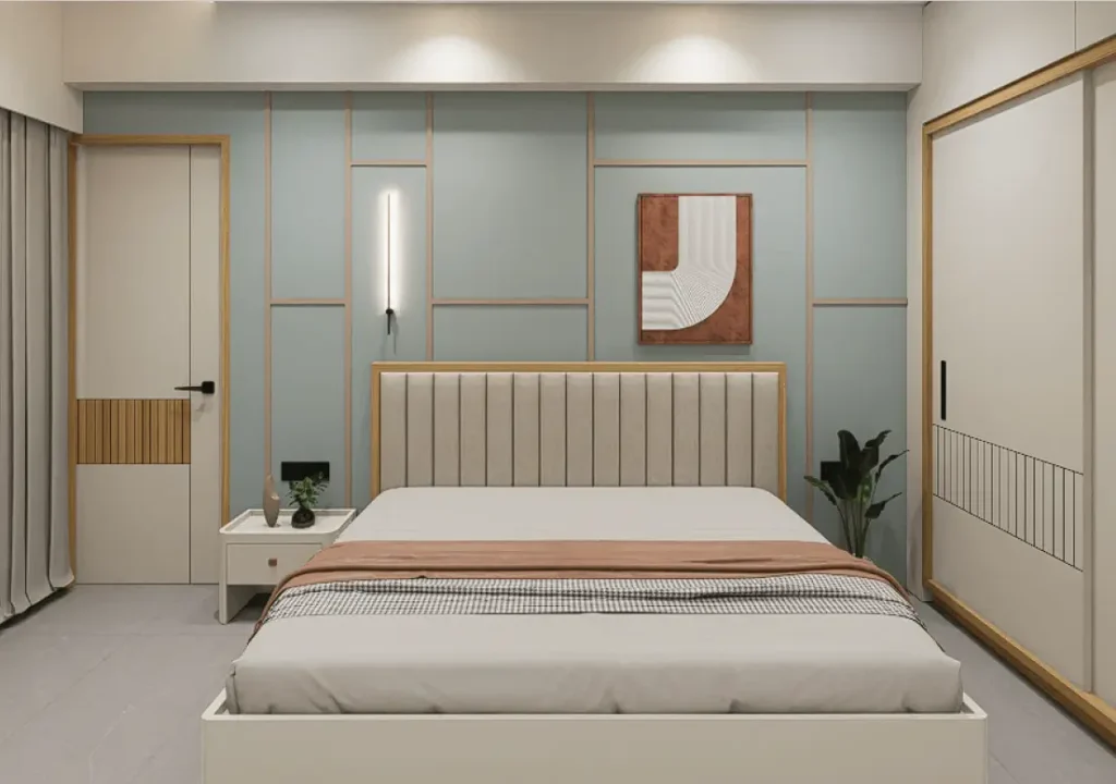 Modern kitchen layout at Adani Atrius