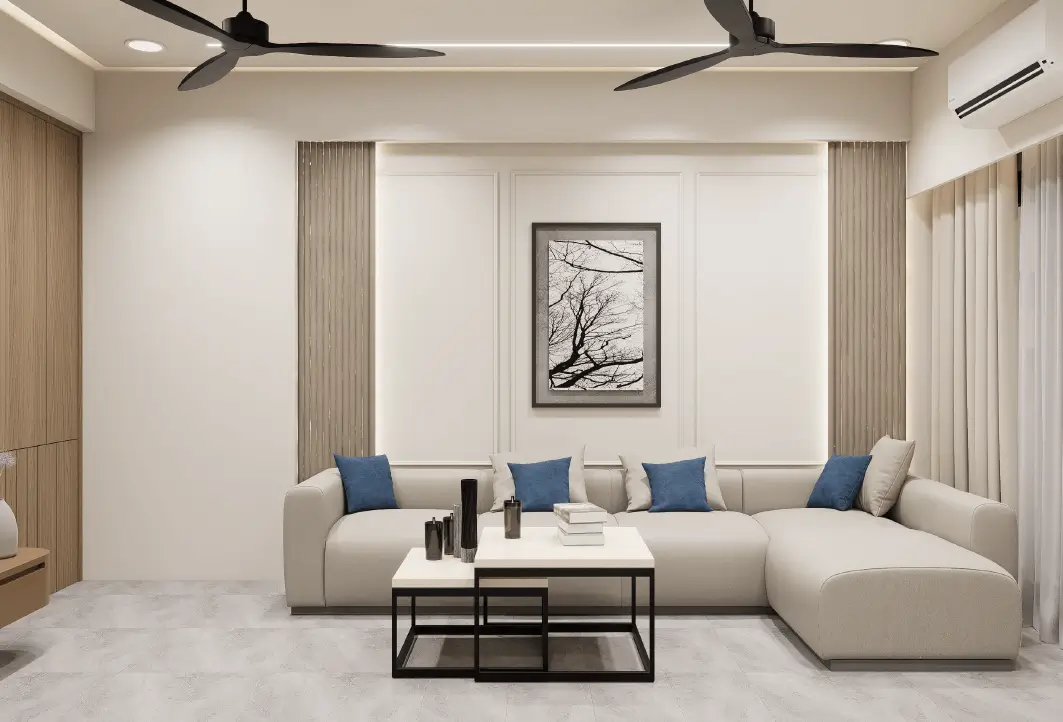 3BHK Shivaay Satva living room design