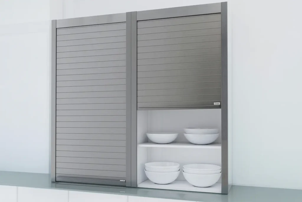 Kitchen organizing ideas – roll-up shutter appliance storage