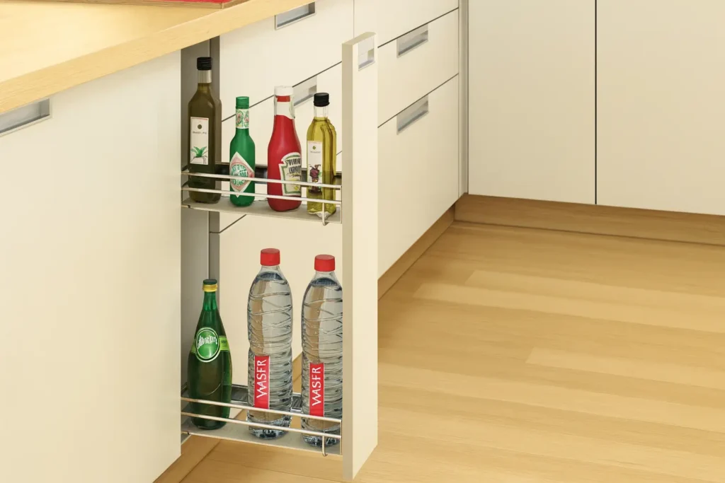 Kitchen organizing ideas – bottle pull-out storage