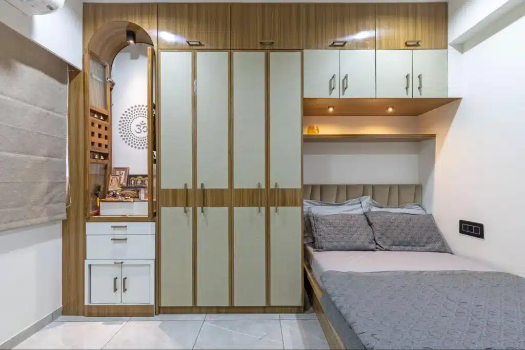 Place the furniture wall touched